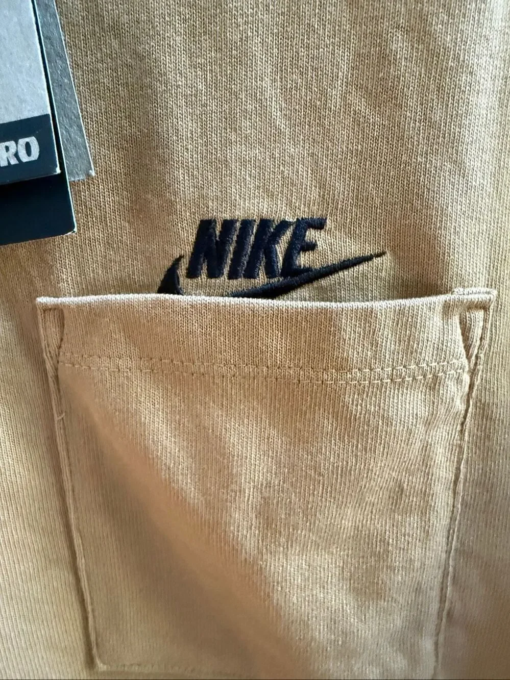 Nike The Nike Tee in Camel Long Sleeve Sz S NWT